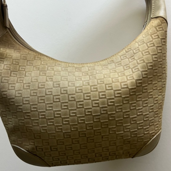 Gucci Beige Monogram Hobo Bag - Picture 1 of 10